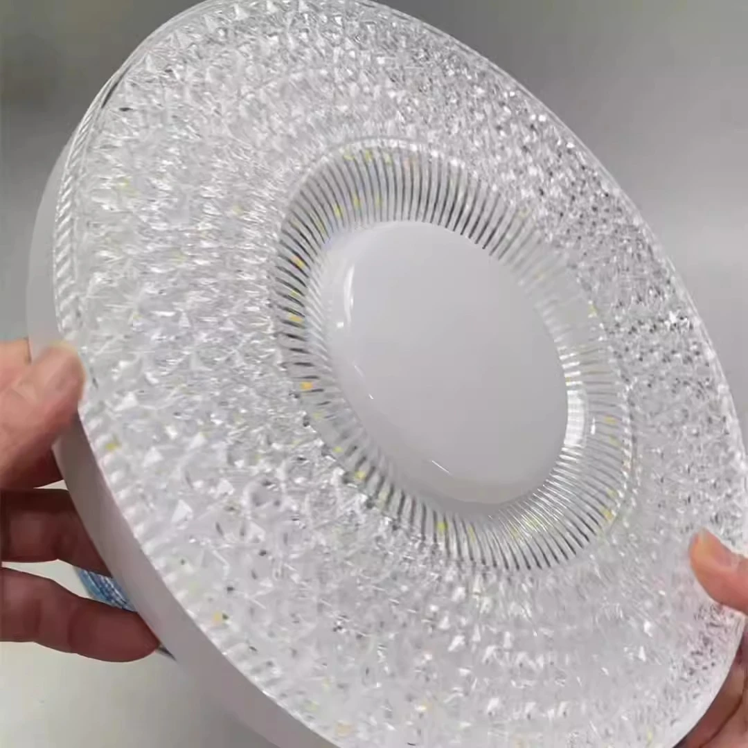 新款圆形水晶灯led光源e27螺口家用客厅卧室餐厅护眼节能全光谱