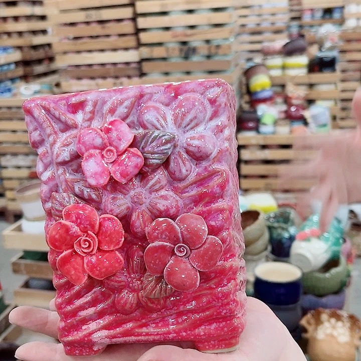 有孔.凑单10元陶瓷花盆发货!