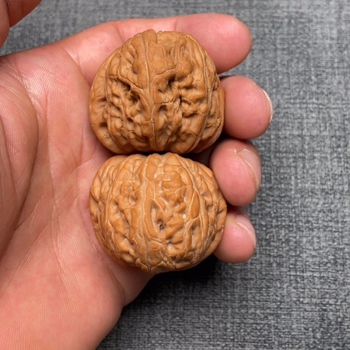 把件文玩核桃黑*元宝黑毛