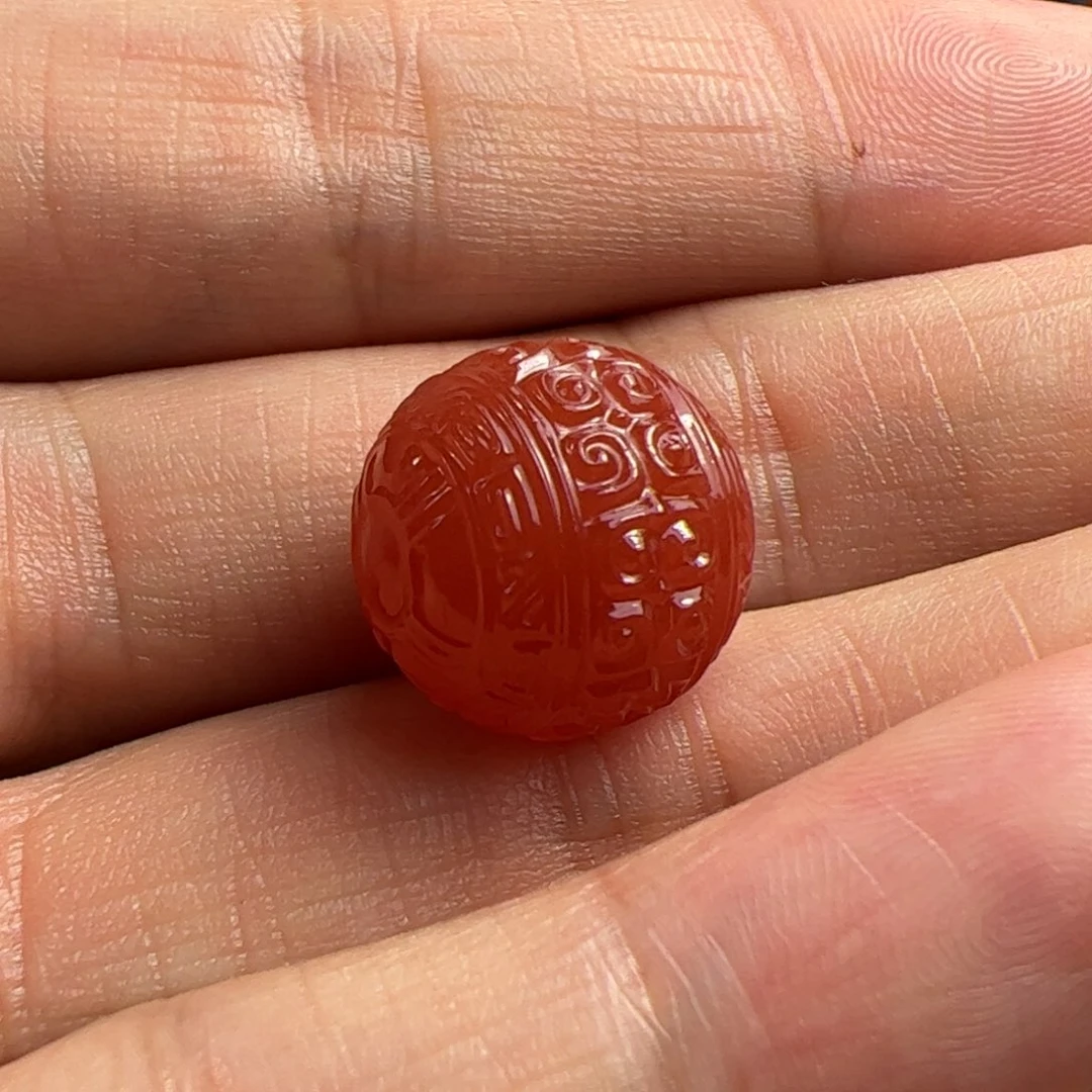 南红玛瑙回纹珠未镶嵌