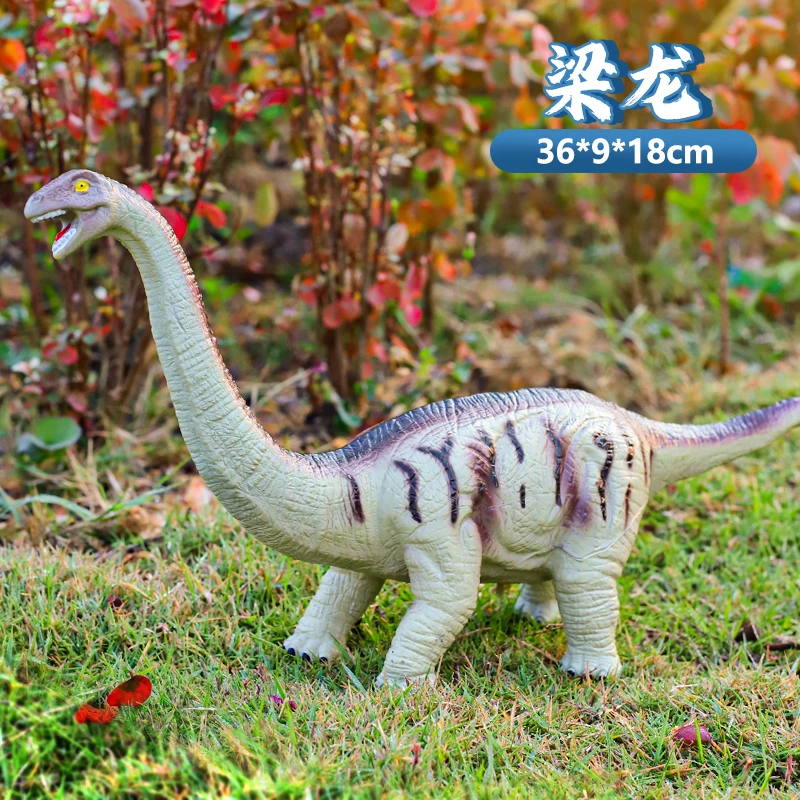 软硅胶材质实心梁龙发声仿真恐龙玩具多种恐龙造型玩具