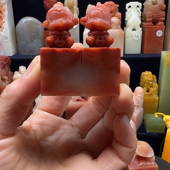 寿山石印石寿山石手工雕刻