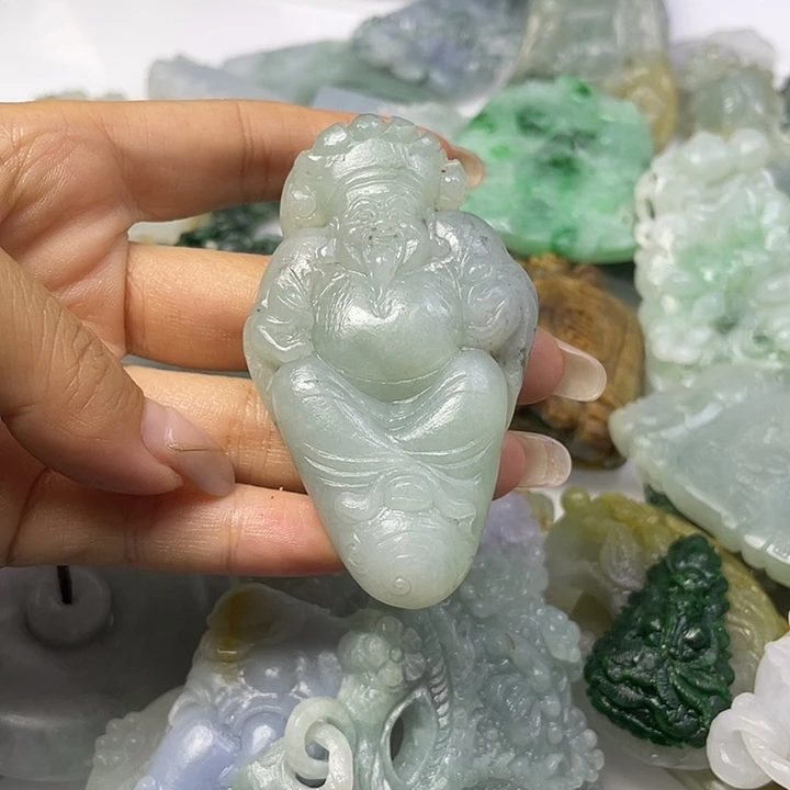 我***我未镶嵌定制翡翠毛货17