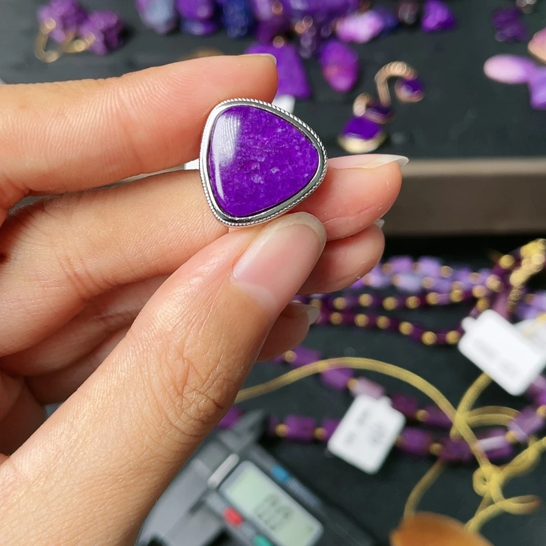 苏纪石（舒俱来）盒子银S925镶嵌