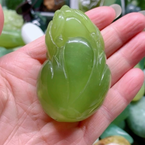 蛇纹石玉未镶嵌手把件
