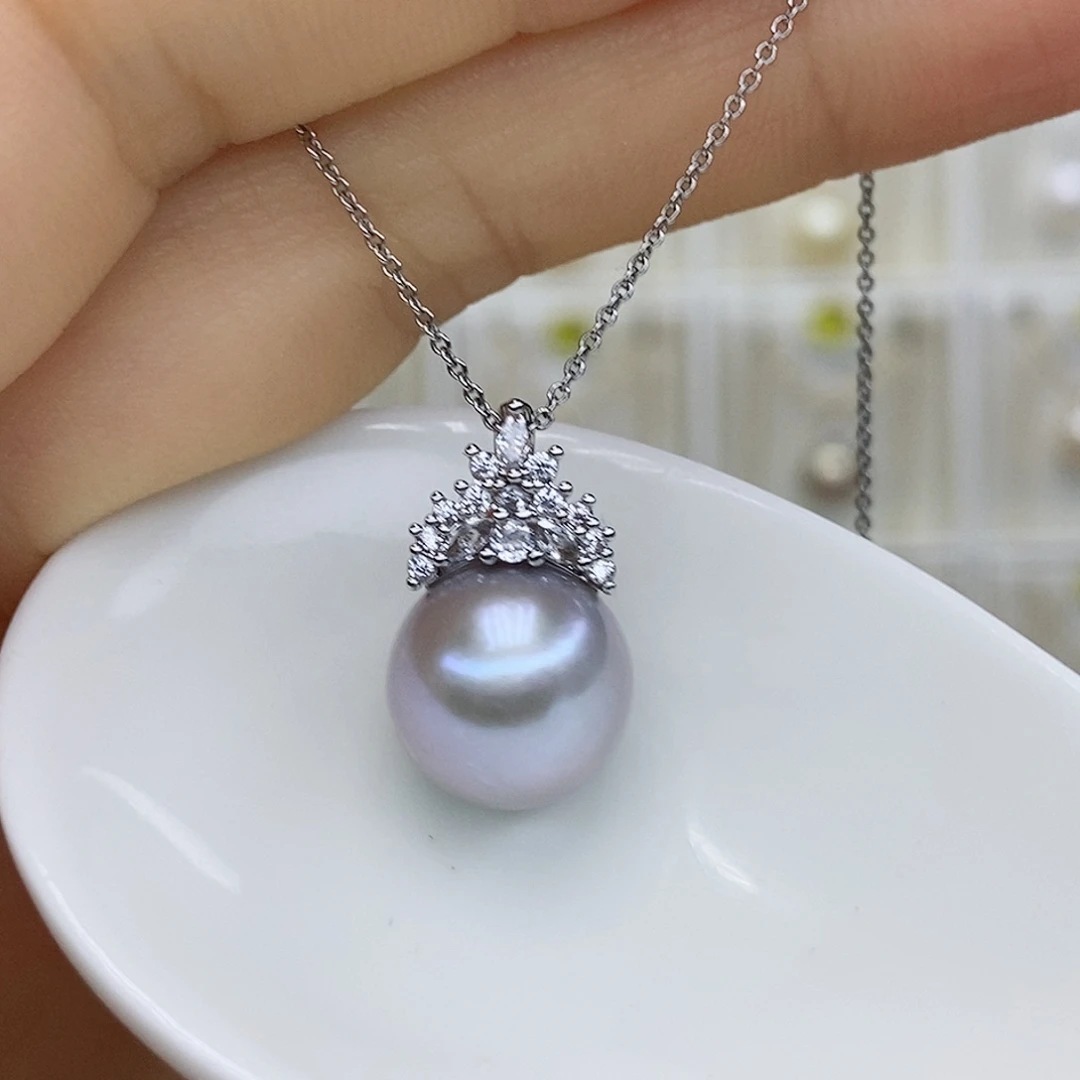 合金淡水珍珠吊坠(赠链)