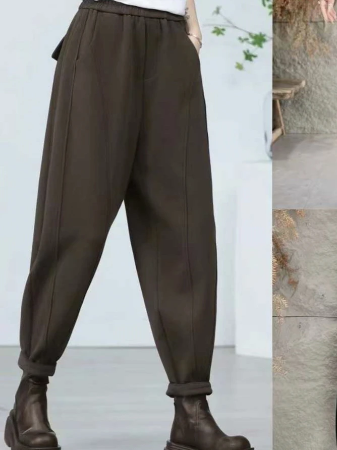 春秋液态棉哈伦裤休闲时尚百搭外穿