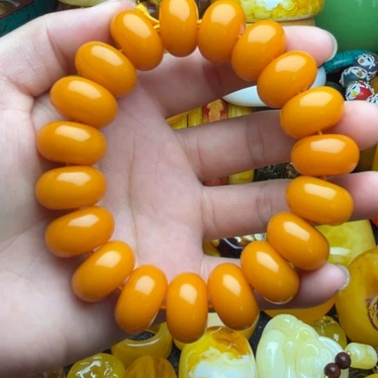 未镶嵌琥珀手链蜜蜡