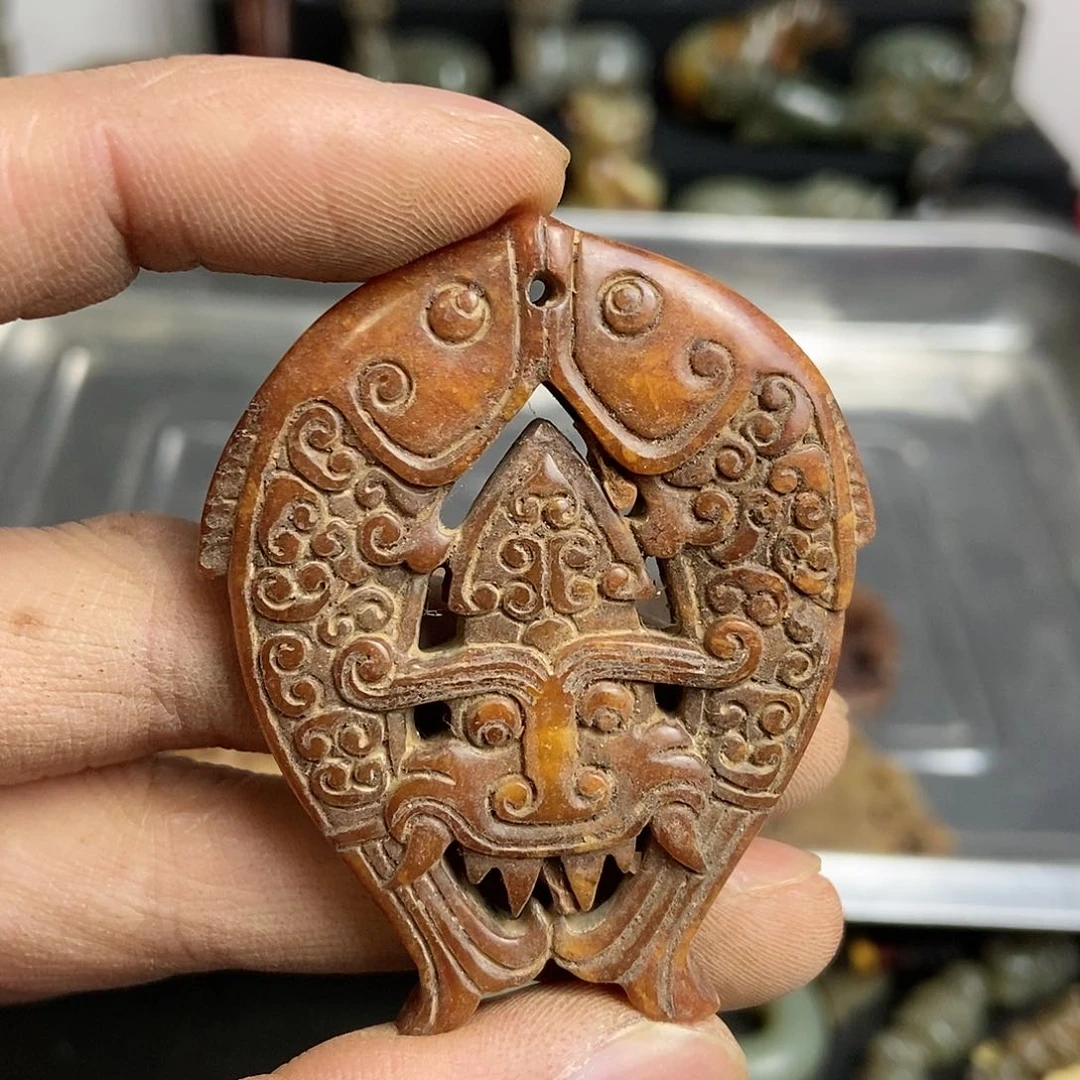 和田玉（糖玉）饰品未镶嵌云****9