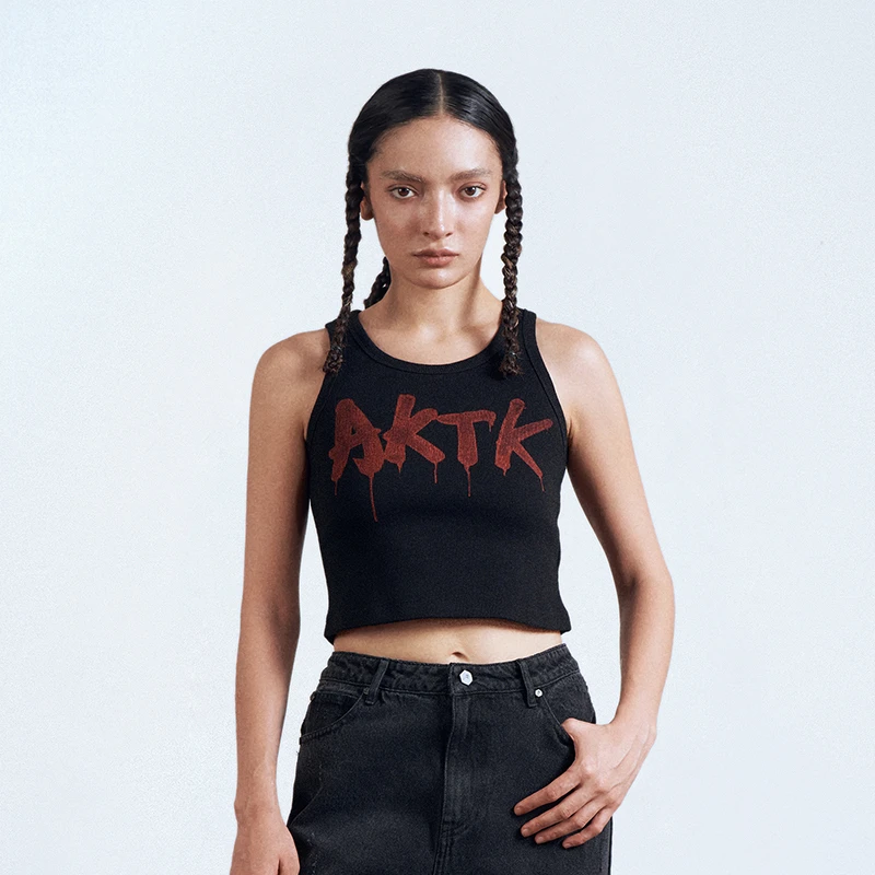 【AUNISEX专属】AKTK 腥红锁扣背心 6D2B0511H888