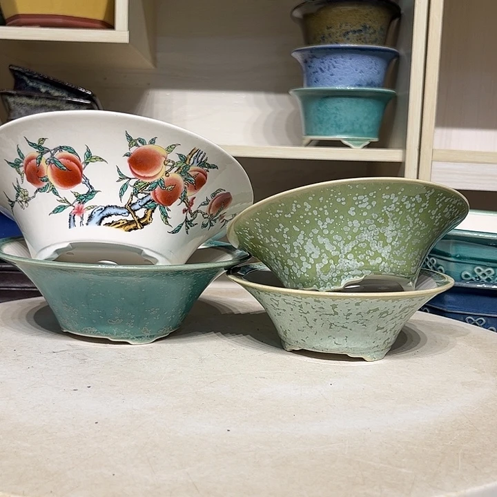 花盆紫砂瑕疵5-15-2，6.5-18.5-2