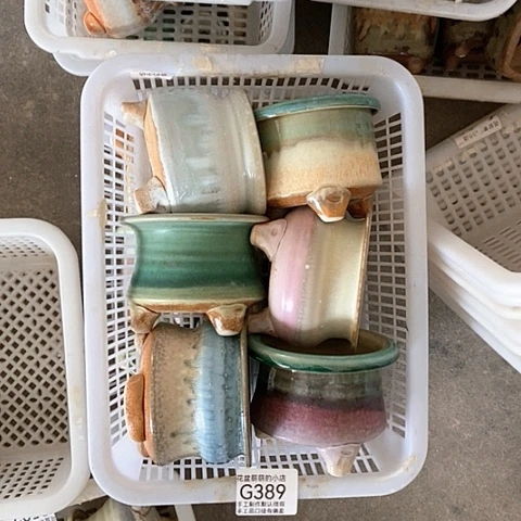 紫砂花盆389微瑕品口径7到8左右