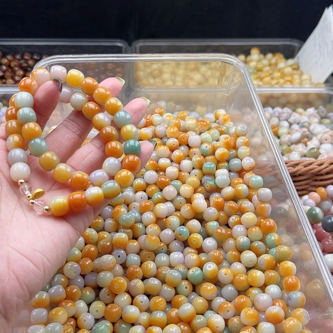 白玉菩提吊坠C/10mm/110颗橘色