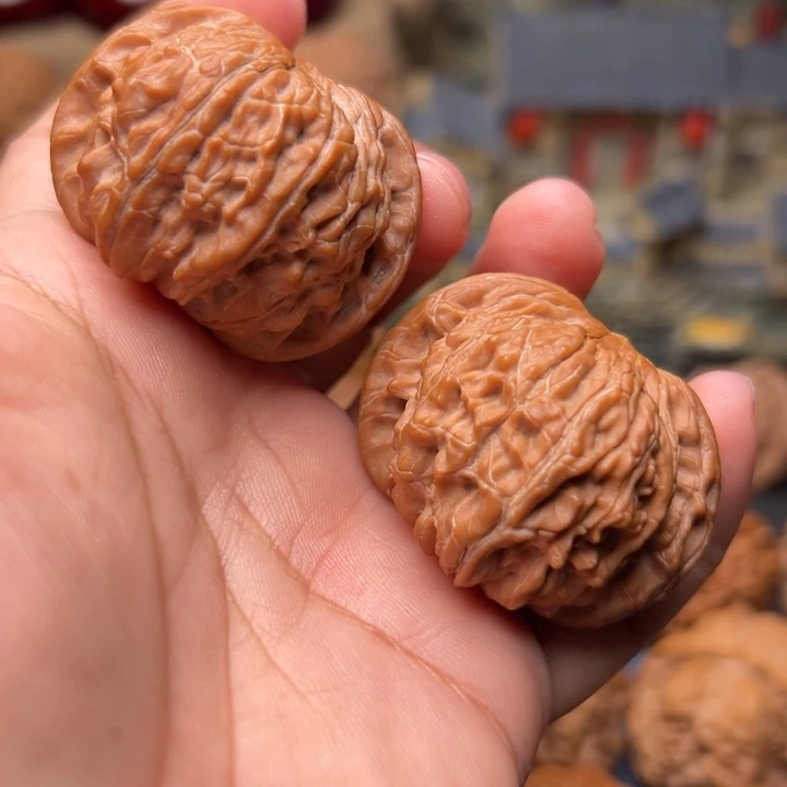 文玩核桃把件41磨盘