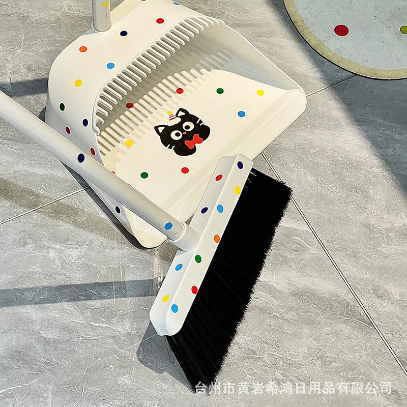 带齿扫把簸箕一套家用质量好结实耐用新款挂齿扫帚扫地不粘发