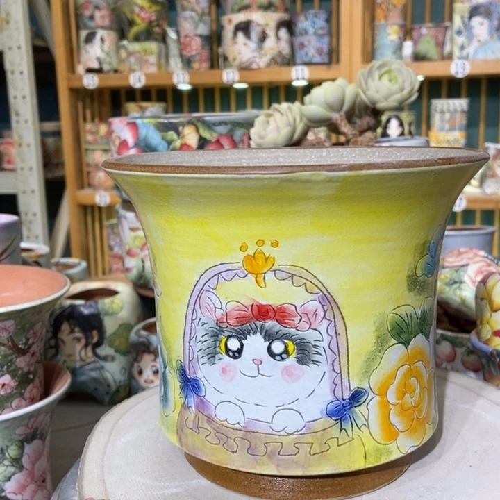 红陶景德镇艺术手绘作品