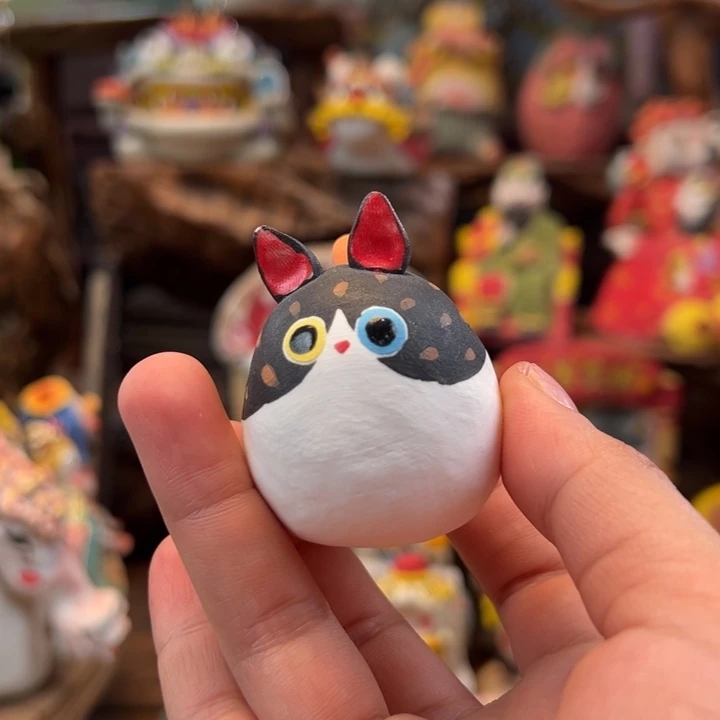 陶摆件小镇青花每日有新品