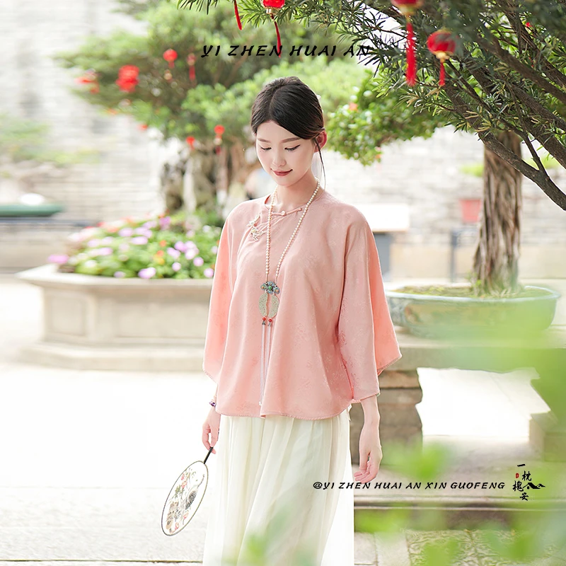 一枕槐安·【余鳐】新中式对襟上衣透衫日常古风春夏仙气