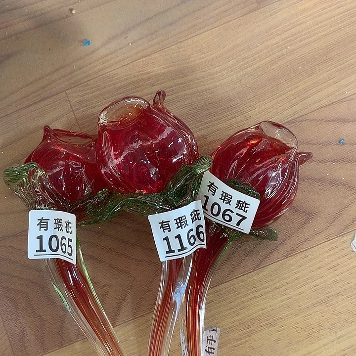 琉璃1065 1166 1067瑕疵花瓶摆件