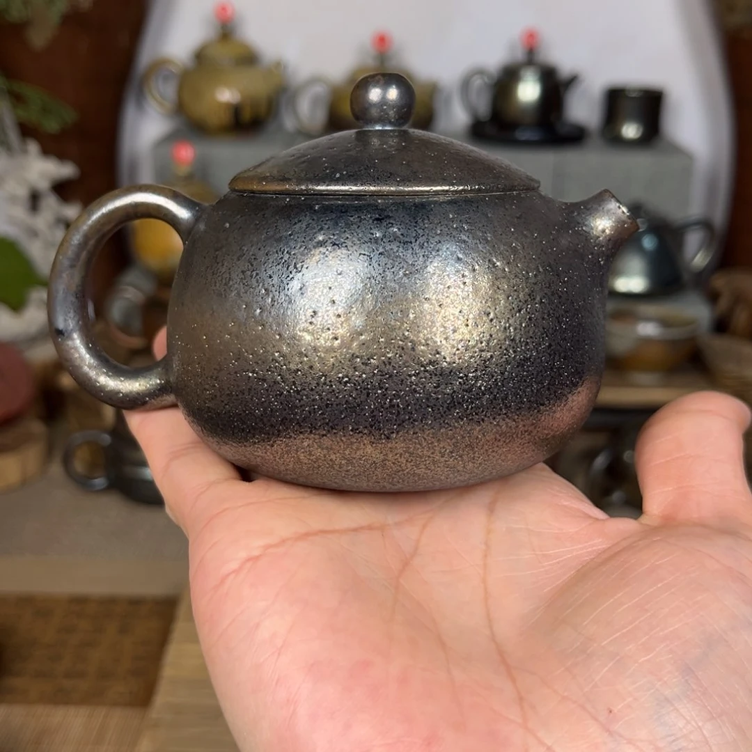 壶微瑕建水紫陶紫泥柴烧200cc