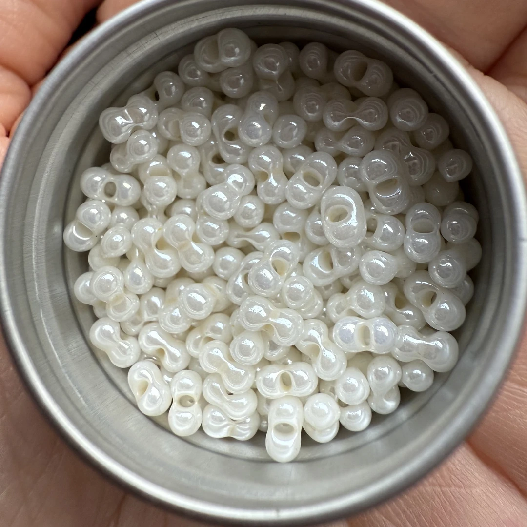 店铺满50包邮 新品 高亮瓷白小腰豆美甲饰品