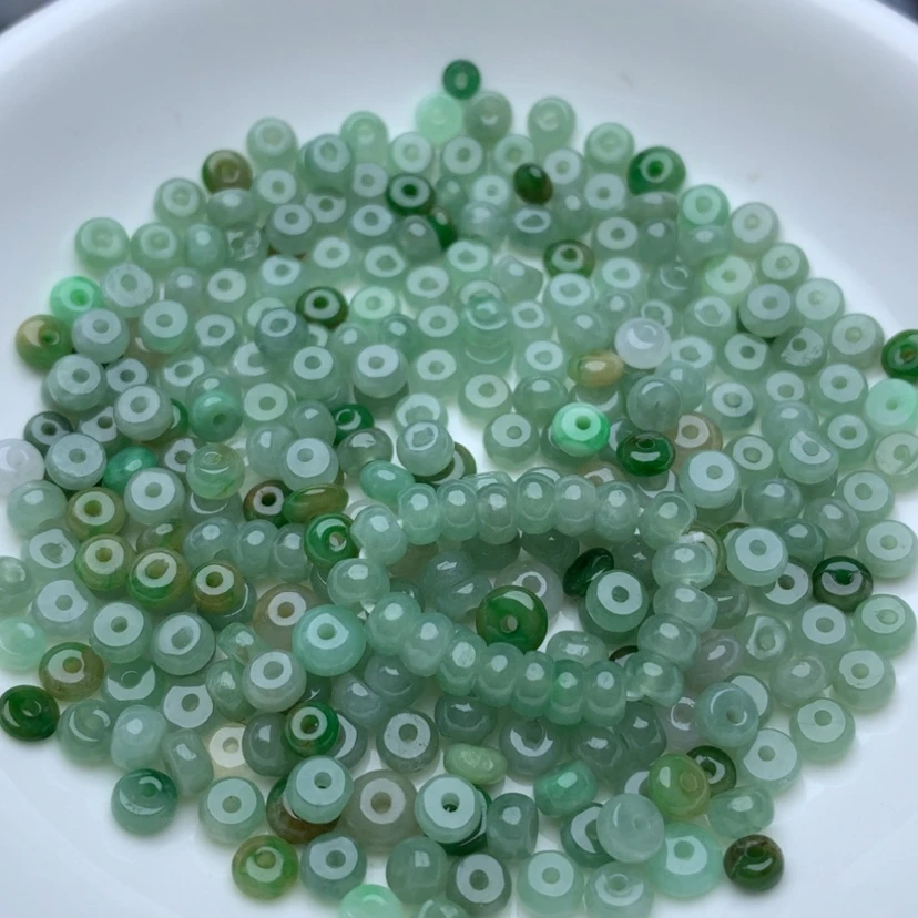 【闪购商品】翡翠手链未镶嵌卡2*4冰晴算盘80颗