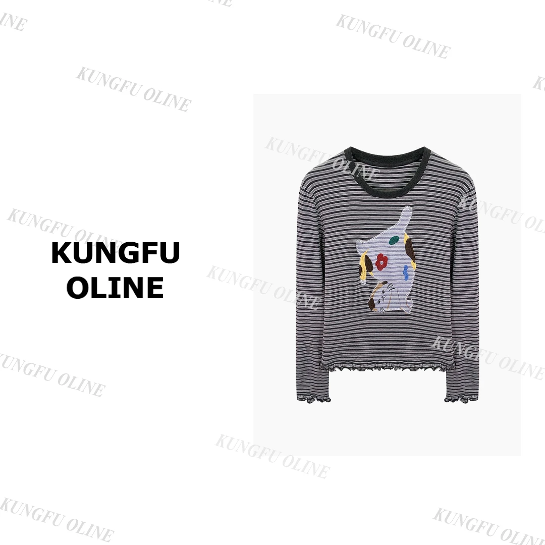 【公仔】CT14-27早秋复古提花高级设计师长袖针织衫毛衣