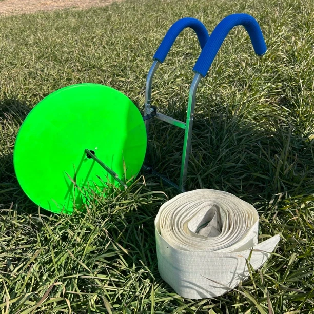 新款灌溉浇地水带收卷器喷带神器卷盘器缠水管收纳架肩背式收管器