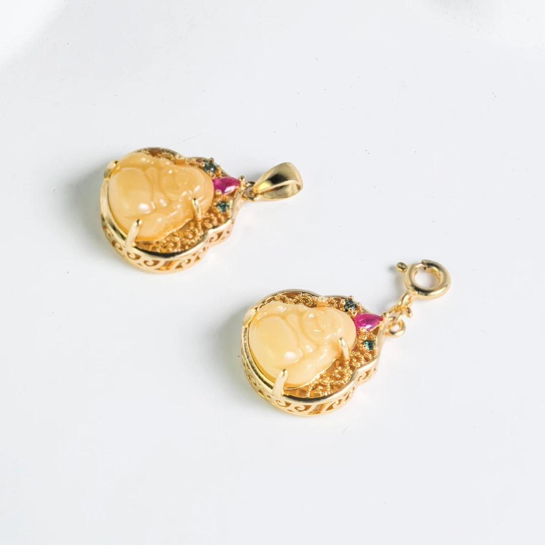 铜合金提溜铜镀真金DIY佛公配饰