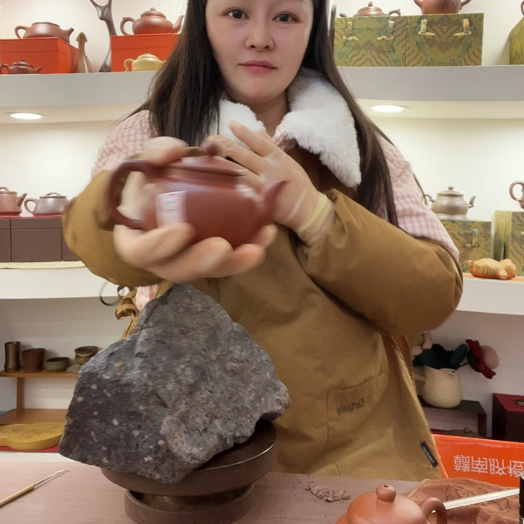 紫砂茶壶全手工小窑朱泥小宫灯