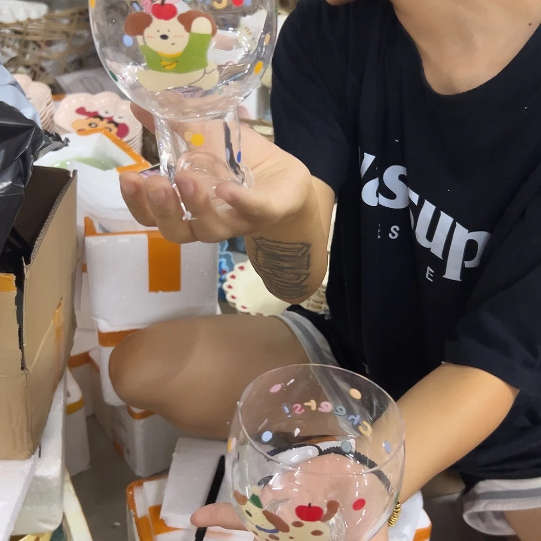 瓷微瑕啤酒杯一组