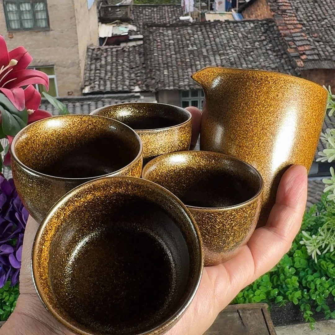景德镇金星一公道四杯
