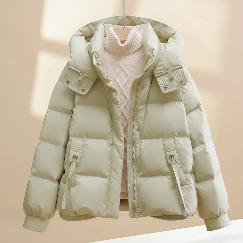 002棉服女短款2025冬季新款韩版宽松ins棉袄外套加厚保暖连帽棉服