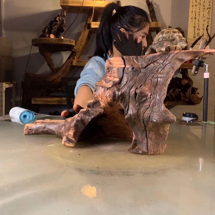 *****天然的云南紫柚木会黄水