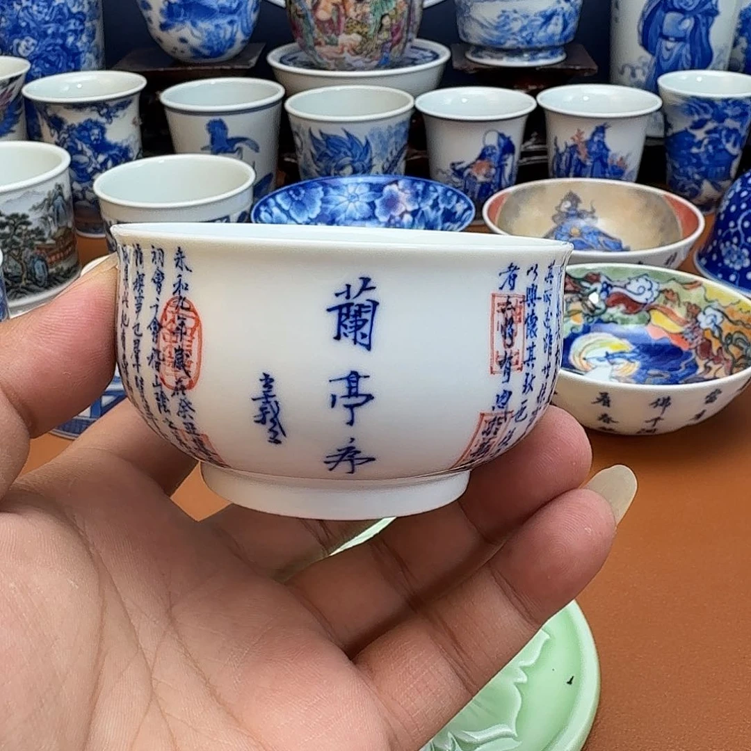 摆件错*觉景德镇全手工手绘陶瓷