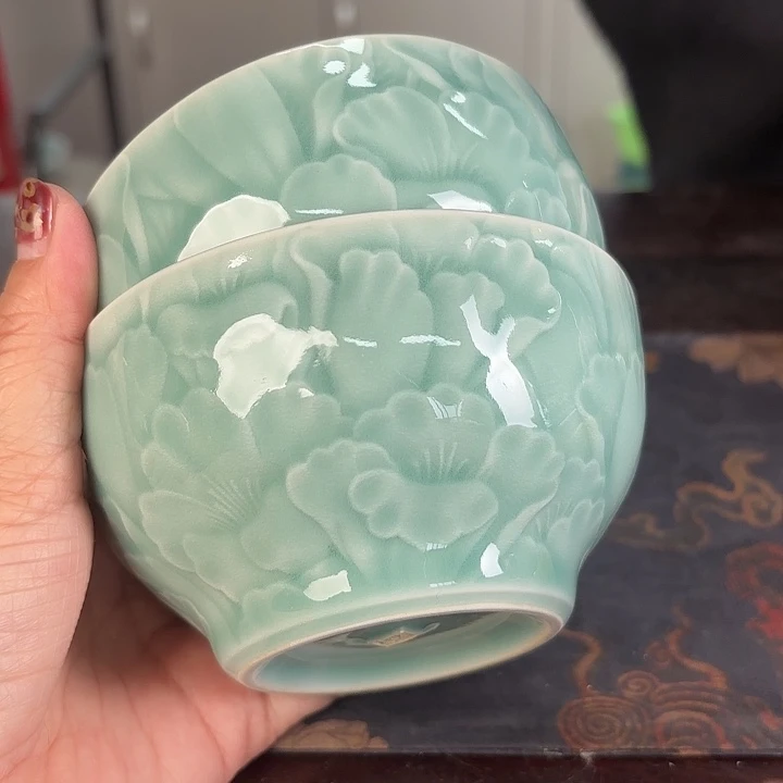 龙泉云间青瓷小米茶器