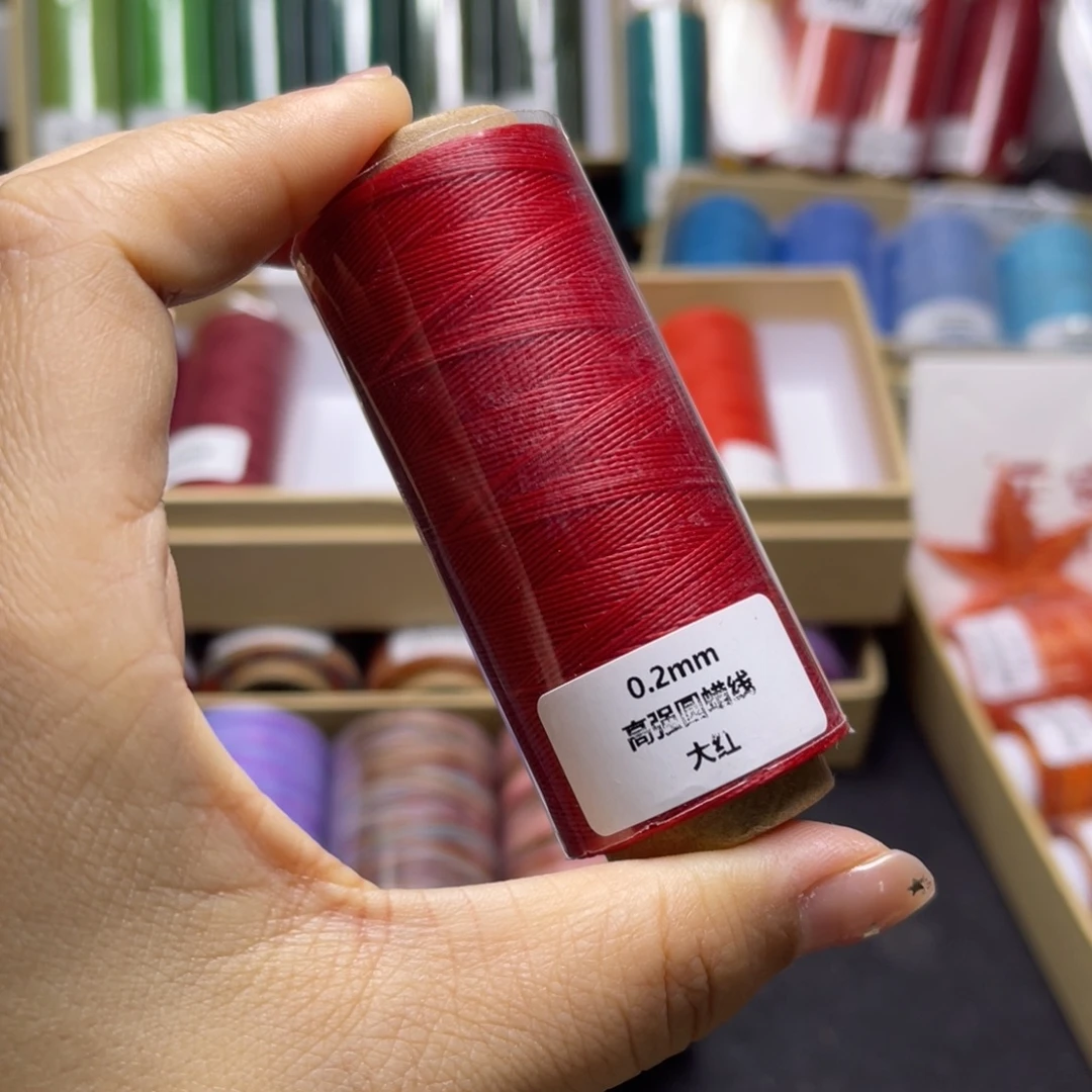 腈纶0.2高强圆蜡大红