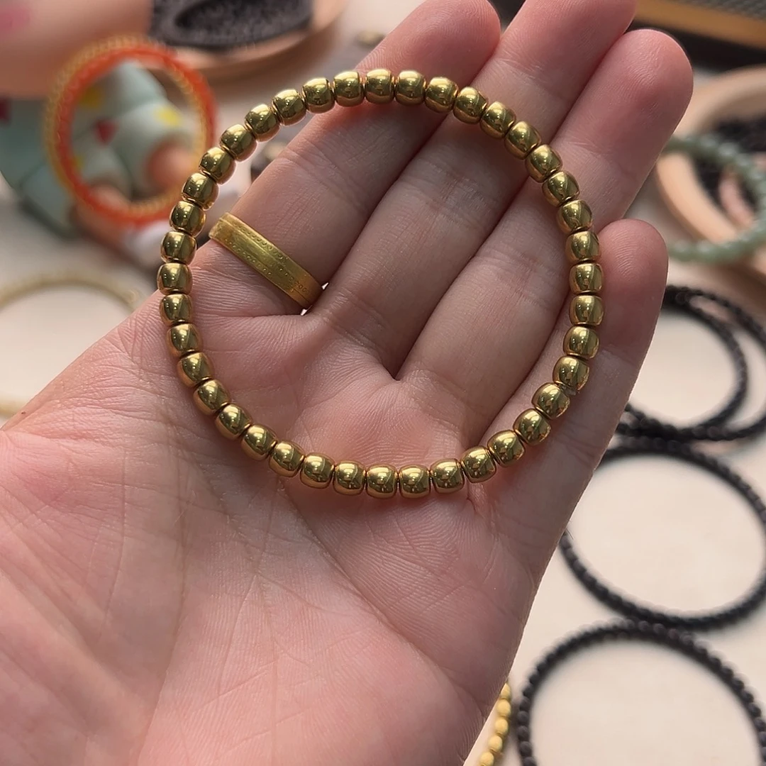 椰蒂手串/手链合金镀金不掉色手串