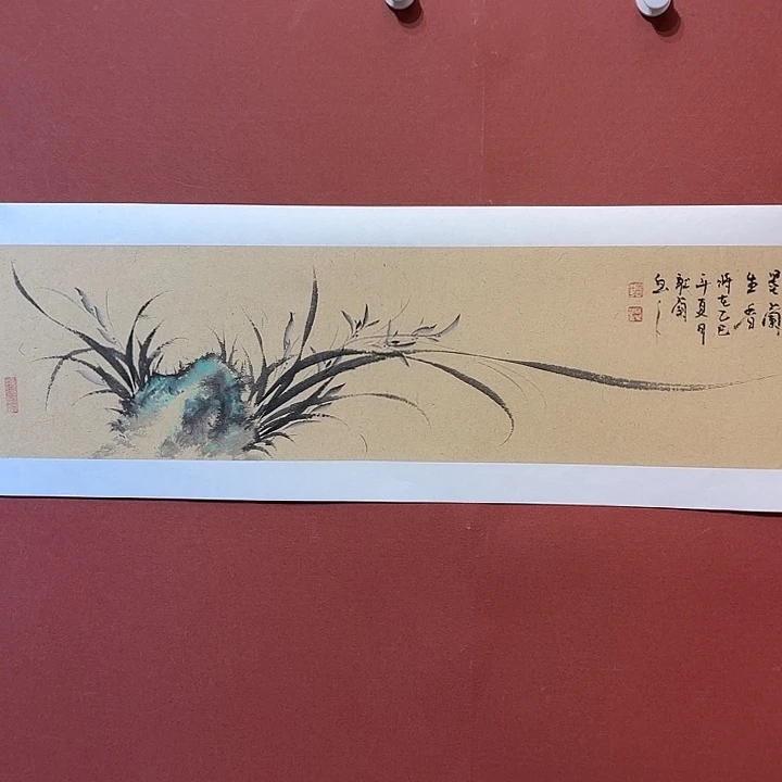国画听兰老师花鸟