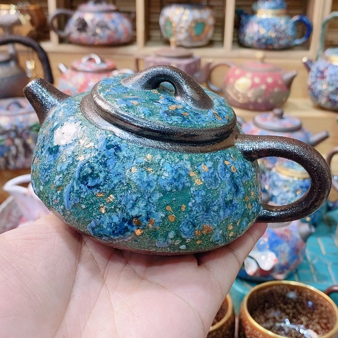 粗陶志野柴烧茶器