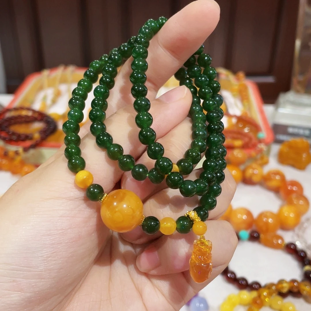 手链蜜蜡未镶嵌手串