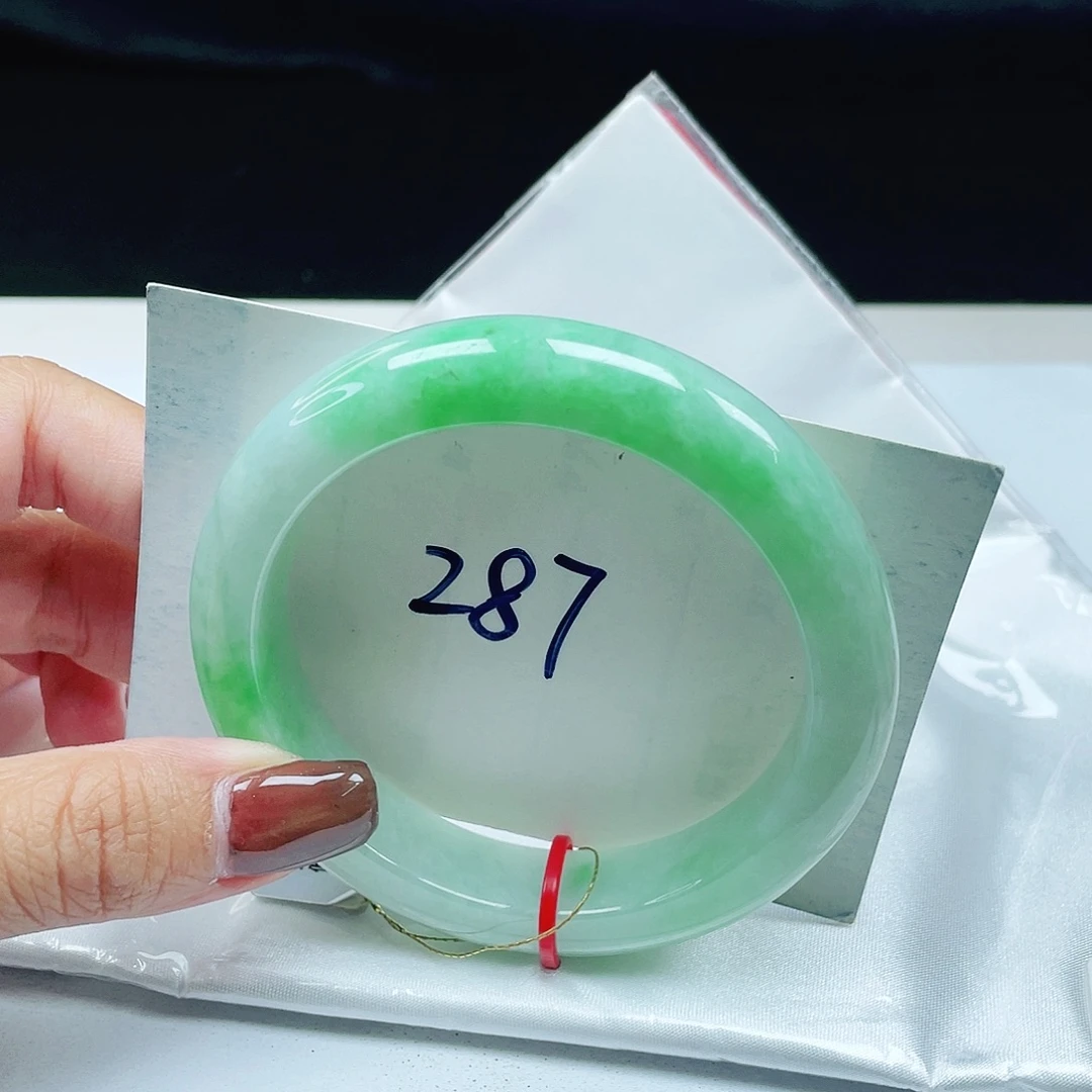 翡翠未镶嵌手镯 正圈58+