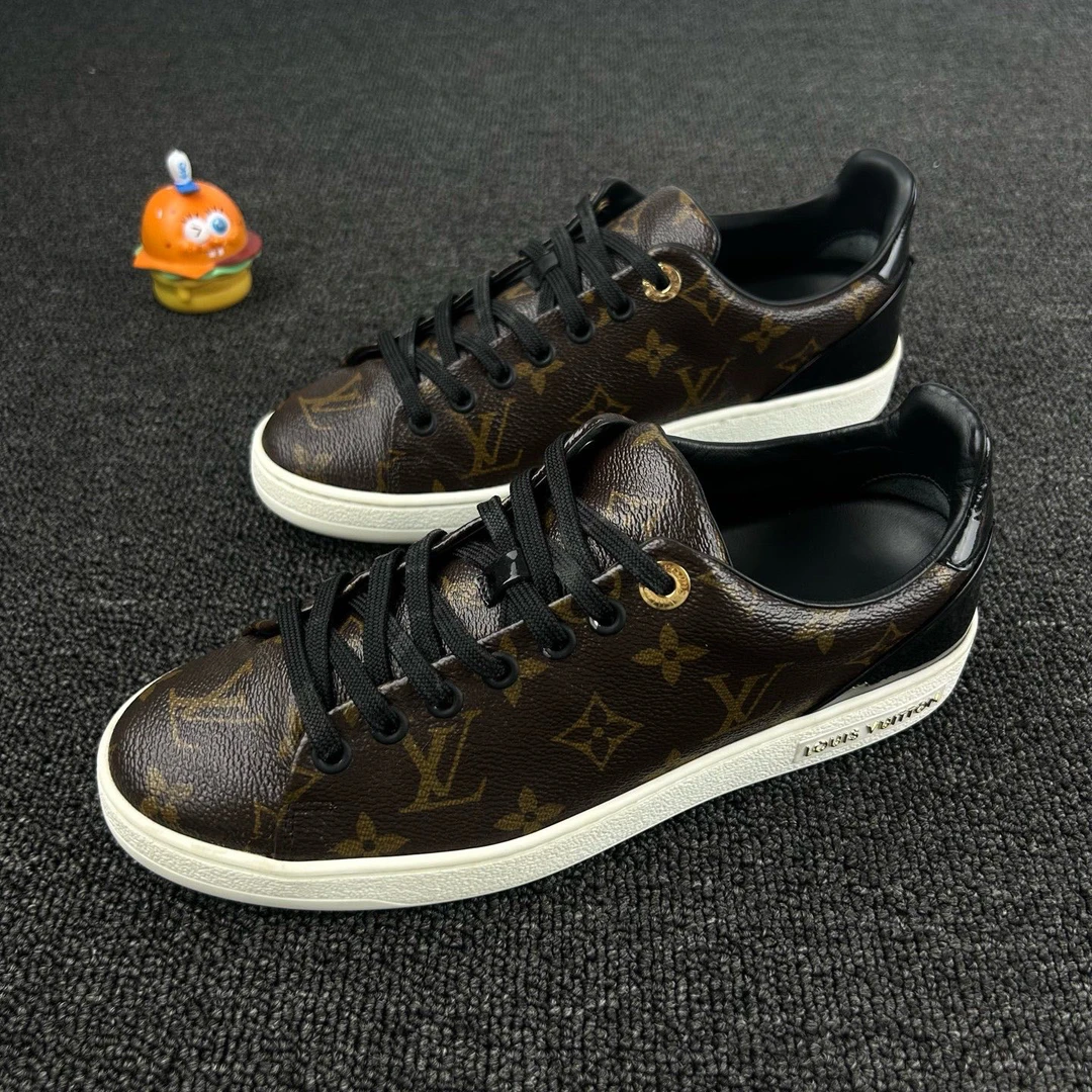 95新 LouisVuitton/路易威登 老花板鞋 37码 老花满印设计HB3026