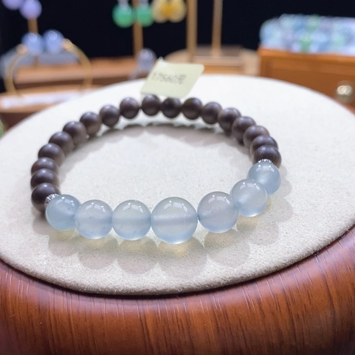 吊坠(不含链)未镶嵌翡翠翡翠蓝底手串