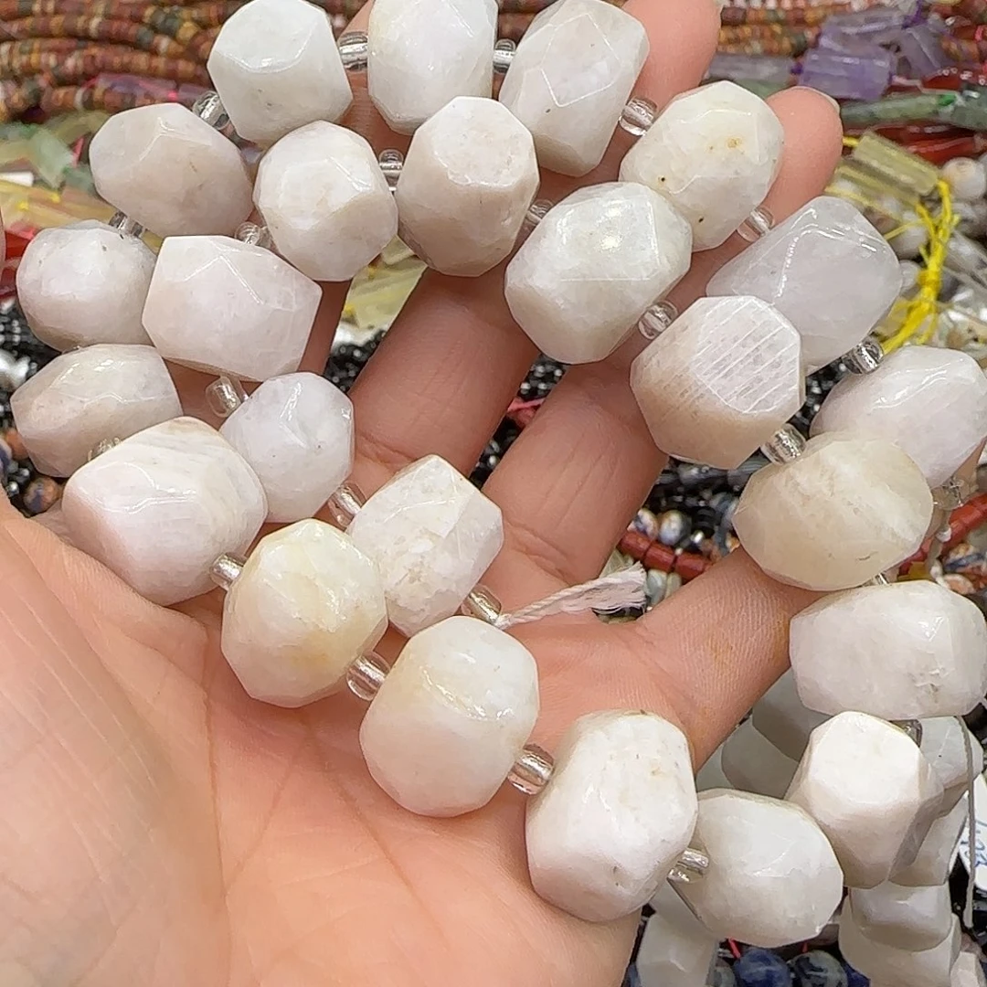 合金玛瑙/玉髓珠宝半成品月光16mm一条