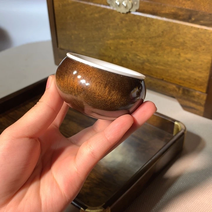 金丝楠阴沉木茶杯