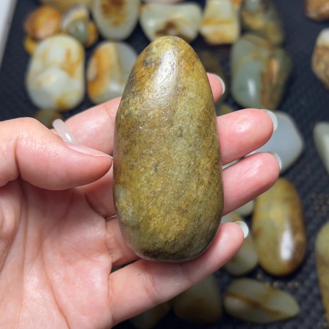 和田玉未镶嵌挂件47