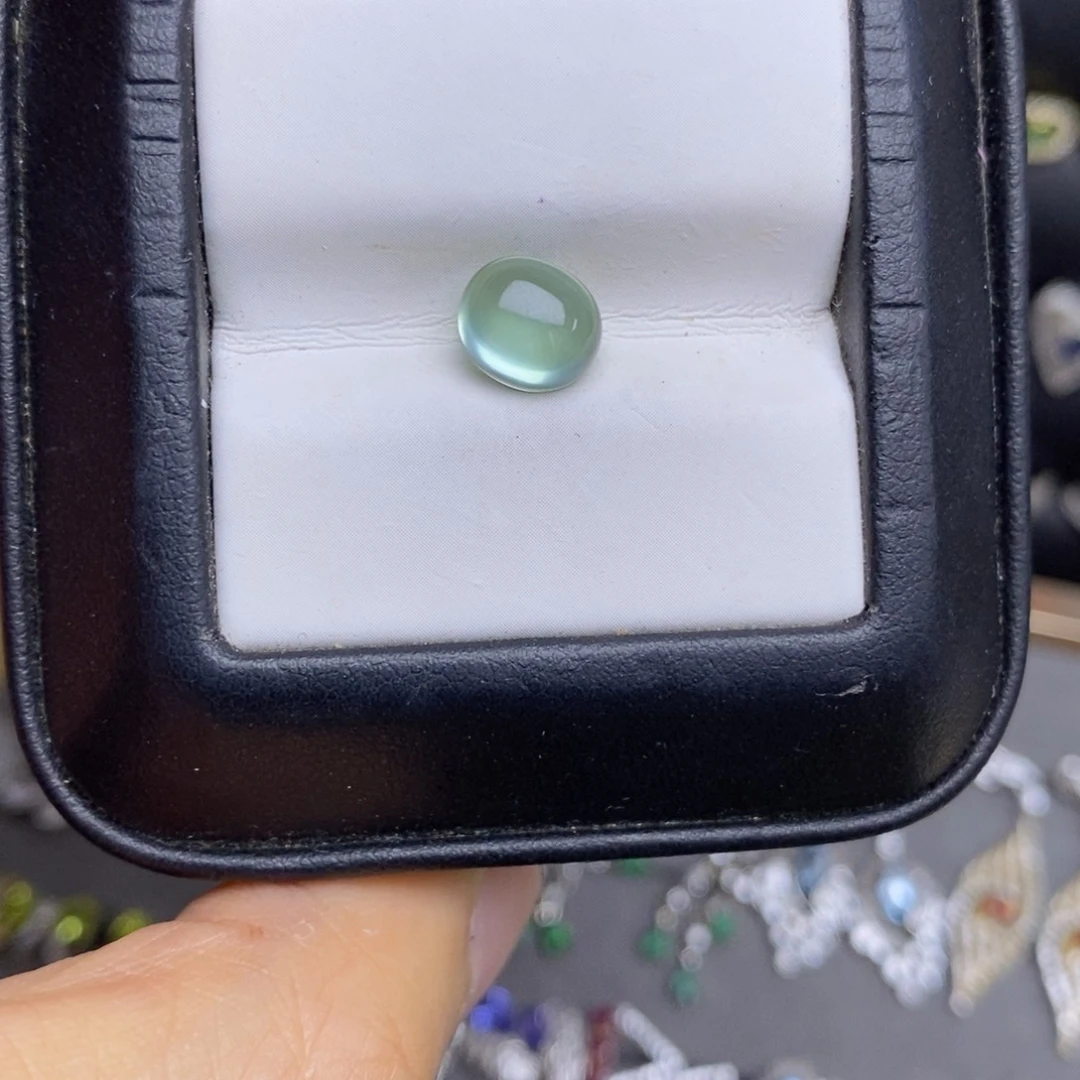 葡萄石未镶嵌珠宝半成品7×8