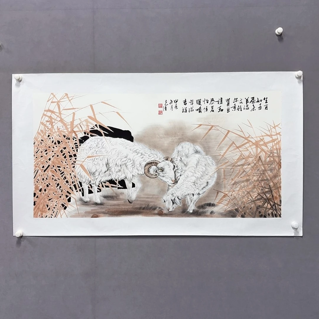 国画亲笔手绘放心去藏