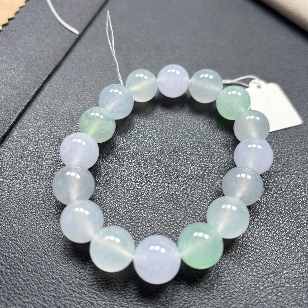 缅甸天然翡翠a货 多宝卡12.5*16颗